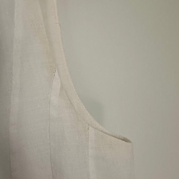 Ralph Lauren Black Label White Sleeveless Midi Pleated Dress Pockets - Picture 4 of 10